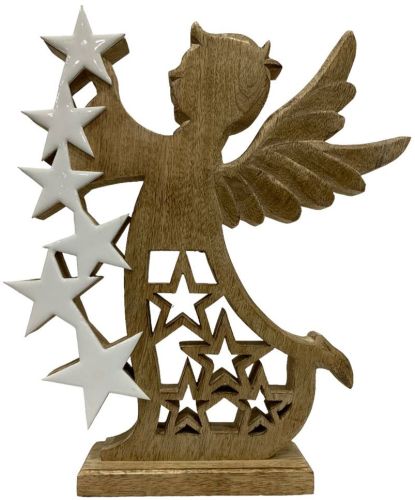 Wooden Carved Rook Sculpture with Antique Finish