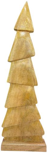 Wooden Decorware Christmas Tree Sculpture Modern Festive