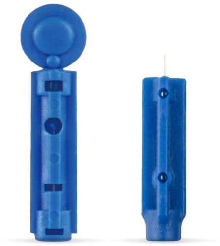 Plastic Metal Blood Lancets, Shape : Rectangular