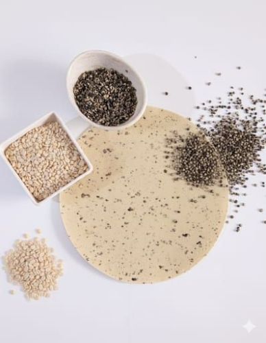 Udad Dal Double Mari Papad, Shape : Round