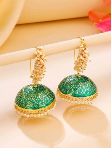 She Collection Meenakari Handcrafted Jhumka Earring