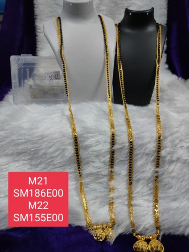 Latest Designer Artificial Mangalsutra, Color : Gold Black