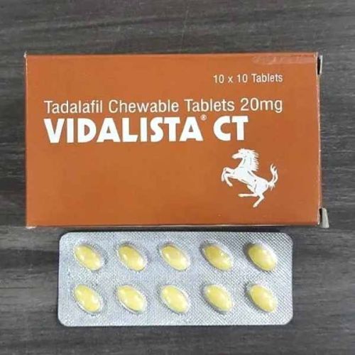 Vidalista CT Tadalafil Chewable Tablet for Erectile Dysfunction