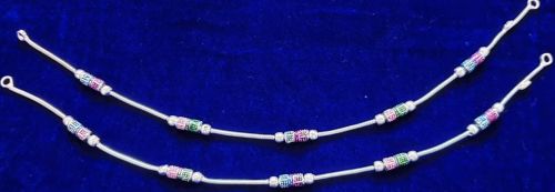 Polished Authentic Sterling Silver Indian Anklet