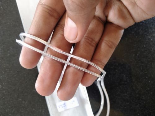 Polished Modern Minimalist Silver Women Anklet