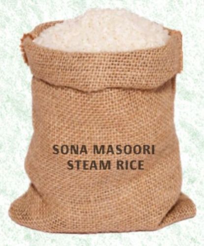 Soft Natural Sona Masoori Steam Rice, Color : White, Form : Solid