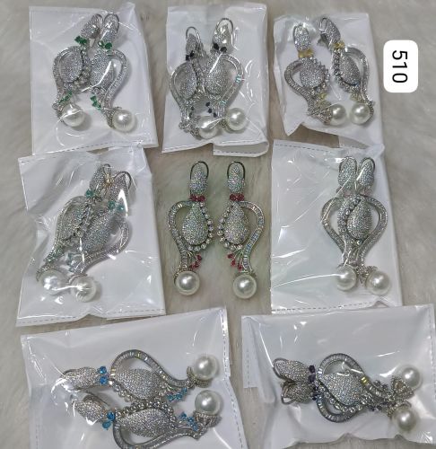 Plain Glass Earrings Antique Party Wear