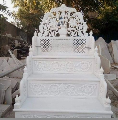 White Marble Mosque Mimber, Design : Carving for Masjid