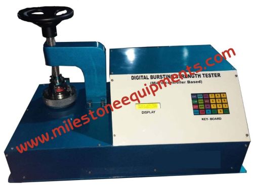 Electric Digital Bursting Strength Tester, Brand Name : Milestone