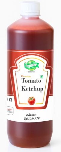 Vinegar 500g Popular Tomato Ketchup, Color : Red for Condiment