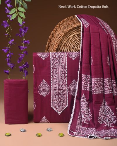 Cotton Unstitched Suit, Packaging Type : Poly Pack