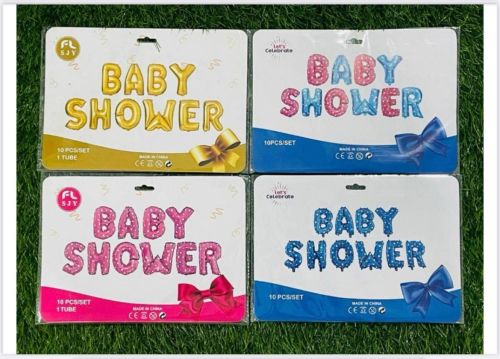 Mylar Baby Shower Foil Balloon, Packaging Type : Multicolor, Packet