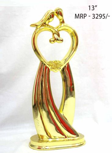 3 Inch Heart Shape Metal Trophy for Award Or Recognition