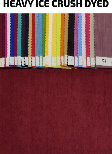 Polyester Heavy Ice Crush Dyed Curtain Fabric