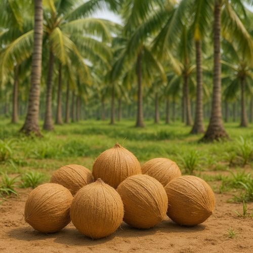 Fresh Brown Coconut, Packaging Type : Net Bag