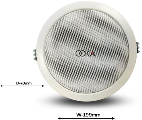 Ooka Audio 606 Ceiling Speaker 134mm, Rated Power : 6W