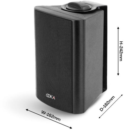100Hz-20KHz Ooka Audio i30 Wall Mount Speaker, Color : Black