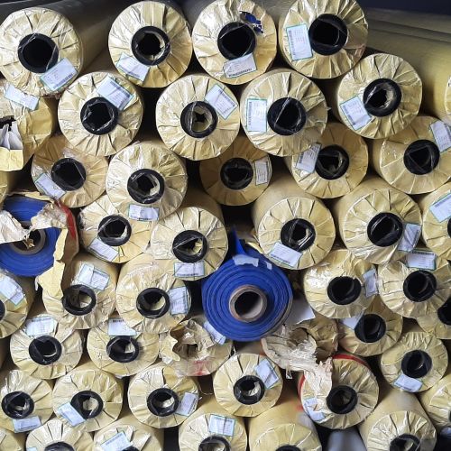 Plain PVC Coated Polyester Fabric, Length : 10x10. To 100x100