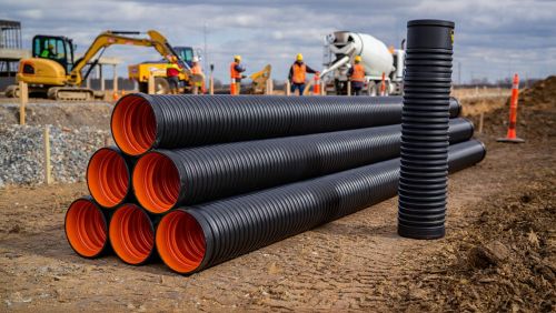 Drainage HDPE Dwc Pipes, Color : Black for Water Supplying