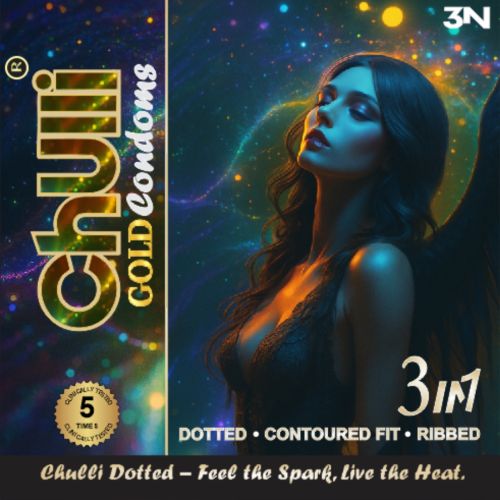 Chulli Gold 3 Pcs Dotted Plain Condoms