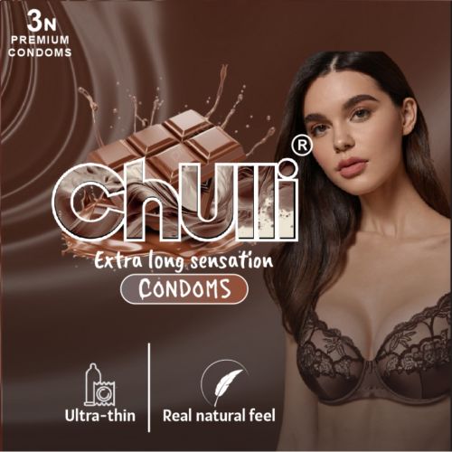 Chulli 3pcs Chocolate Ultra Thin Condoms, Packaging Type : Box
