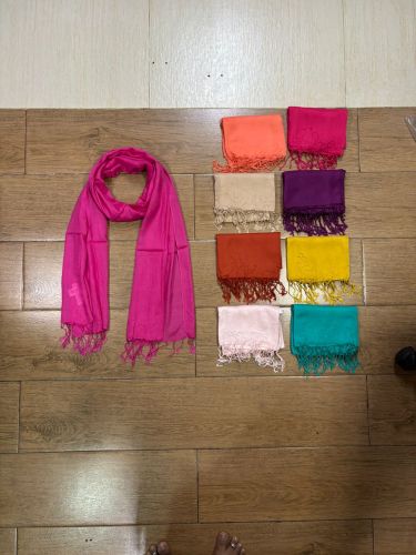 Plain Womens Scarves, Color : Multicolor Common