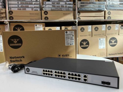 E1000 Commando Scout Full Uplinks 450w Unmanaged POE Switch