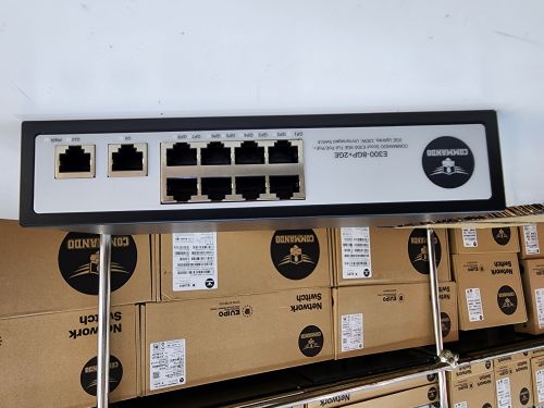E300 8p 2ge Commando Scout POE Switch