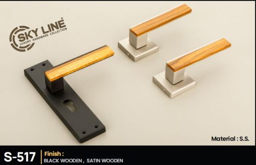 Skyline S-517 Lever Door Handle Contemporary, Mixed Material