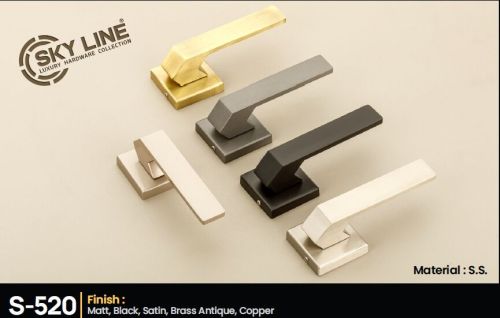 Stainless Steel (S.S.) Skyline S-520 Lever Door Handle for Residential