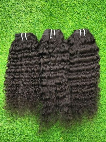 Black Curly Remy Human Hair Extension, Gender : Female