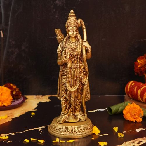 Brass Maryada Purushottam RAM Statue, Color : Golden