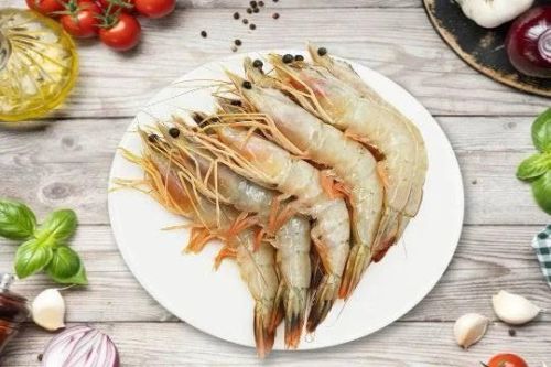 Fresh Sea White Prawns for Cooking