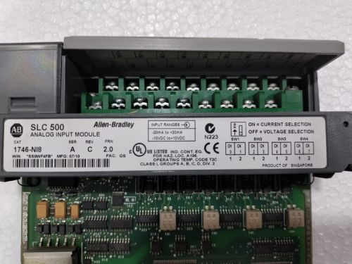 Fiber Allen-Bradley 1746-NI8 Slc 500 Input Module, Power : 24VDC