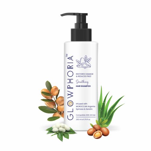 Paraben-Free Hair Smoothing Shampoo, Brand Name : GLOWPHORIA