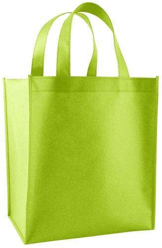 Plain Non Woven Box Bag, Color : Green for Grocery Shopping