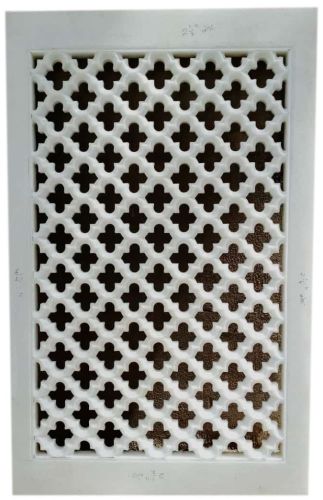 Polished Carved White Marble Jali, Thickness : 15-20 Mm
