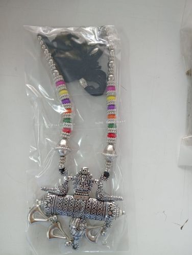 Oxidezed Oxidized Necklace, Shape : Round, Packaging Type : White