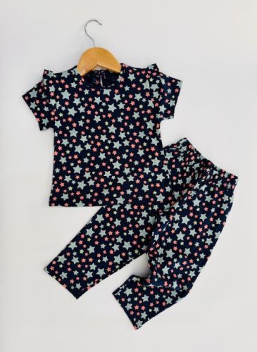 Soft Girls Star Print Pajama Set