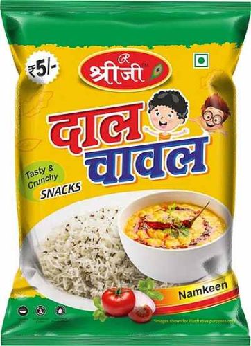 Shree Jee Dal Chawal Snacks Namkeen, Color : Golden