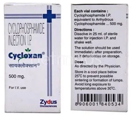 Cycloxan 500mg Injection, Packaging Type : Vial, Form : Liquid