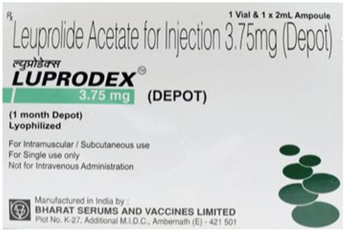 Luprodex Depot 3.75mg Injection, Packaging Type : Vial