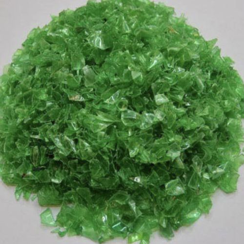 Plastic Bottles Hot Washed Green PET Flakes, Condition : Bill
