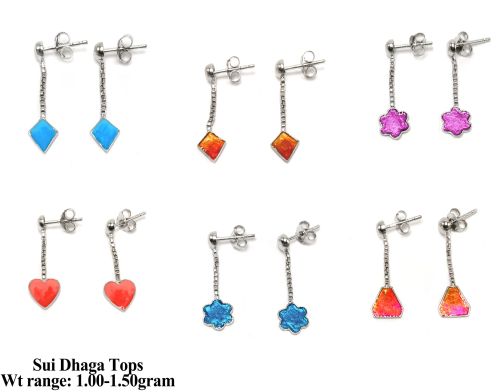 Polished 92.5 Silver Sui Dhaga Tops, Brand Name : Sunbera