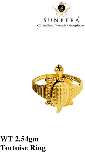 92% Gold Tortoise Ring, Brand Name : Sunbera