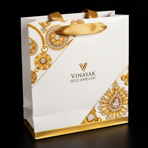 Printed Cardboard Jewellery Paper Bags, Color : Multi Colour
