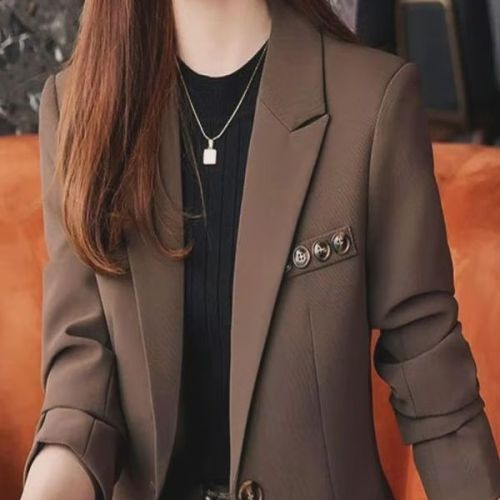 Plain Ladies Blazers, Color : Brown, Technics : Machine Made