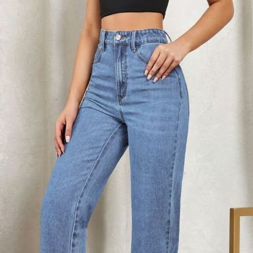 Denim Plain Ladies Jeans, Color : Blue, Technics : Machine Made