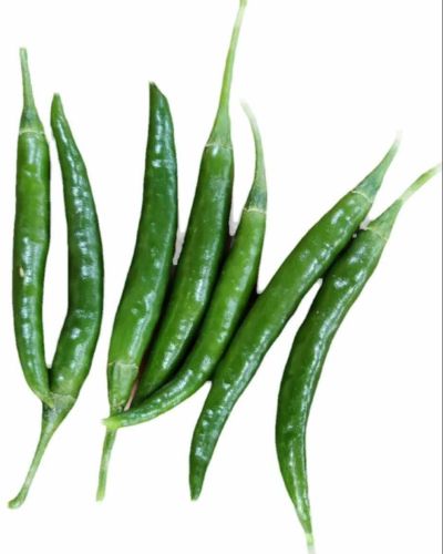Raw Green Chilli For Cooking, Seasoning, Garnishing