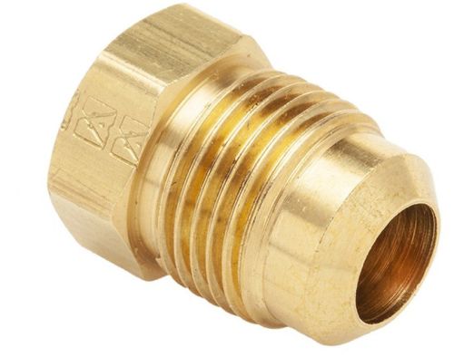 Polished Brass Flare Seal Plug, Color : Golden for Pipe Fitting